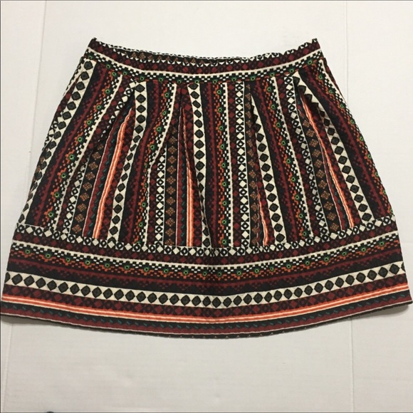 Xhileration Aztec Print Skirt Elastic Waist - Picture 6 of 6